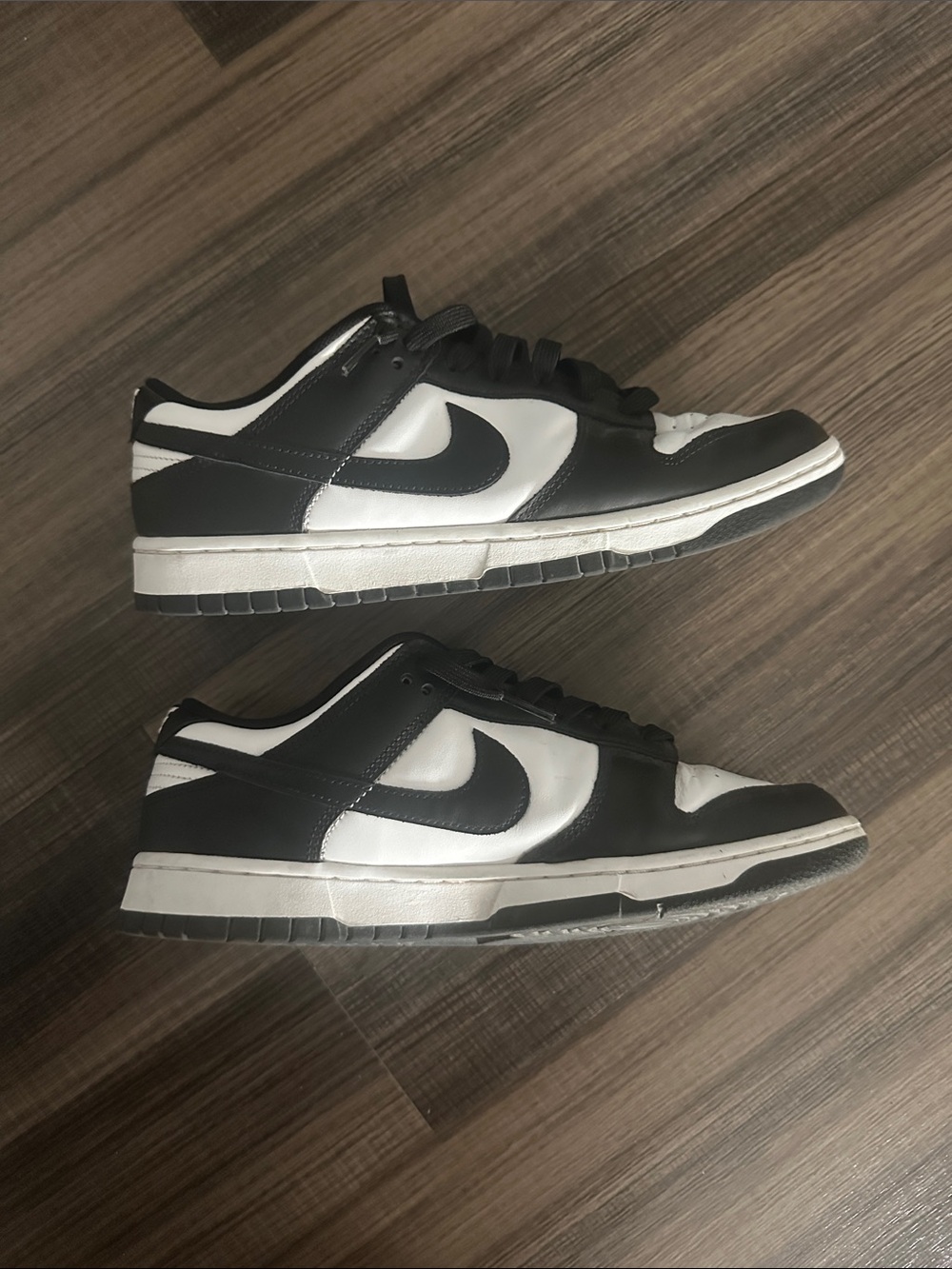 Men's Black and White Nike Dunk Low Sneakers
